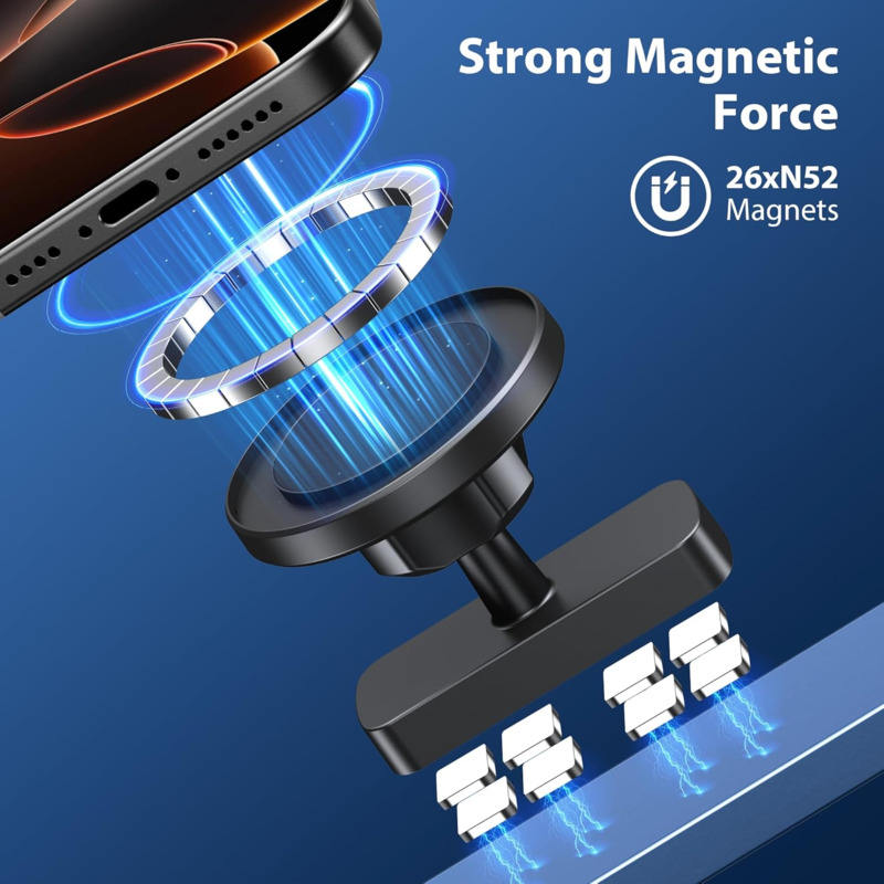 FitMagnet™ Magnetic Phone Holder for Gym 360° Rotatable Mount