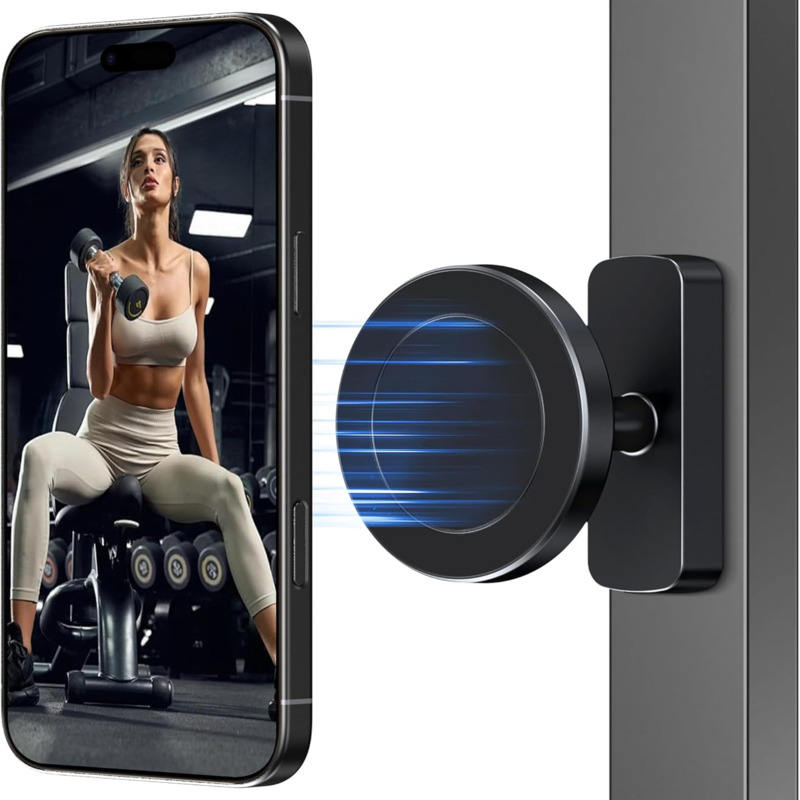 FitMagnet™ Magnetic Phone Holder for Gym 360° Rotatable Mount