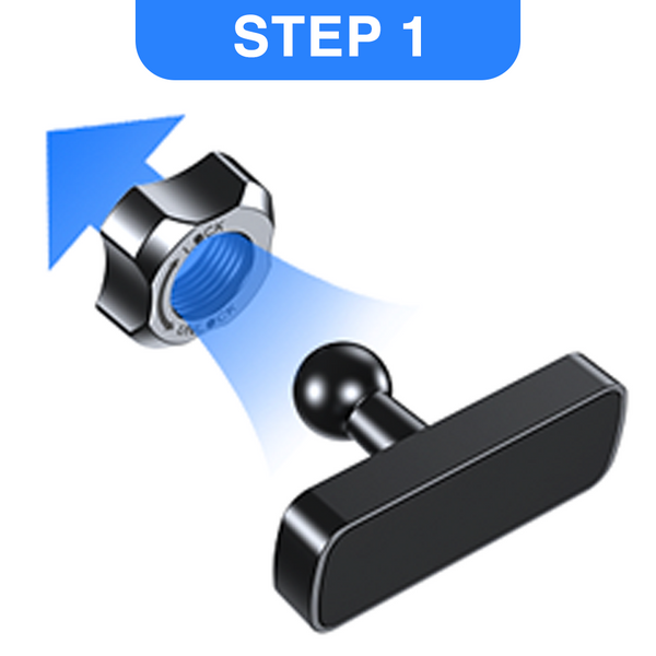 Insert the fixed nut